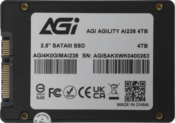 Накопитель SSD AGi SATA-III 4TB AGI4K0GIMAI238 AI238 2.5"