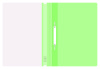 Папка-скоросшиватель Бюрократ Double Neon -PSLDNE/LETT A4 прозрач.верх.лист пластик салатовый 0.14/0.18