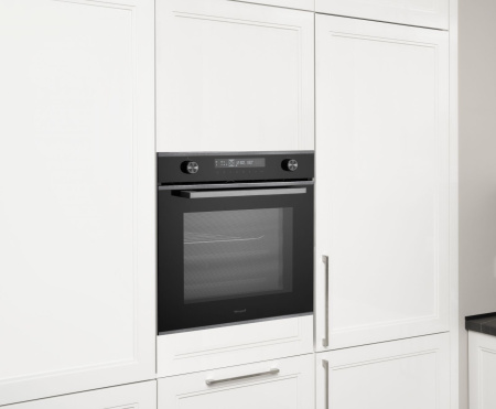 Духовой шкаф Электрический Weissgauff EOM 751 PDBSX черный/нержавеющая сталь