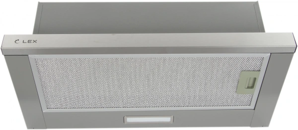 Вытяжка встраиваемая Lex Hubble 600 нержавеющая сталь управление: кнопочное (1 мотор)