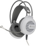 Наушники с микрофоном Оклик HS-L300G White белый 2.2м мониторные USB оголовье (1796952)