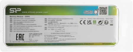 Память DDR4 8Gb 3200MHz Silicon Power SP008GBLFU320B02 RTL PC4-25600 CL22 DIMM 288-pin 1.2В single rank Ret