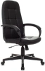 Кресло руководителя Бюрократ CH 002 черный эко.кожа крестов. пластик