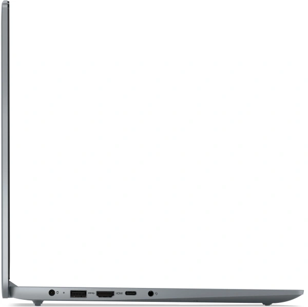Ноутбук Lenovo IdeaPad Slim 3 15IRU8 Core i3 1305U 8Gb SSD256Gb Intel UHD Graphics 15.6" TN FHD (1920x1080) noOS grey WiFi BT Cam (82X700BWPS)