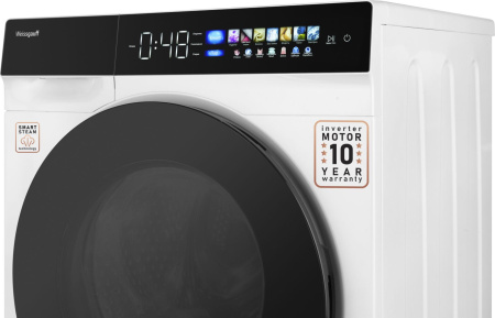 Стиральная машина Weissgauff Premium WM 999 Full Touch DC Inverter Steam класс: A+++ загр.фронтальная макс.:10кг белый инвертер