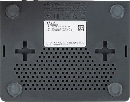Роутер MikroTik hEX S (RB760IGS) 10/100/1000BASE-TX/SFP черный