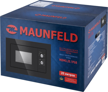 Микроволновая печь Maunfeld MBMO.20.1PGB 20л. 800Вт черный (встраиваемая)