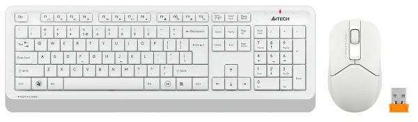 Клавиатура + мышь A4Tech Fstyler FG1012 клав:белый мышь:белый USB беспроводная Multimedia (FG1012 WHITE)