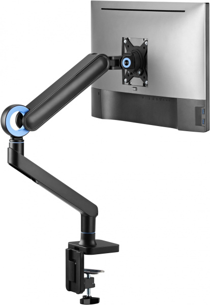 Кронштейн для мониторов Ultramounts UM719B черный 17"-35" макс.10.5кг крепление к столешнице поворот