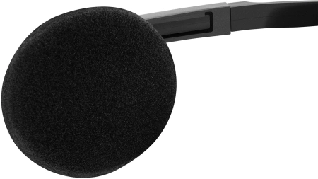 Наушники с микрофоном Оклик HS-M100 черный 1.8м накладные оголовье (1532004)