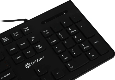 Клавиатура Оклик 505M черный USB slim
