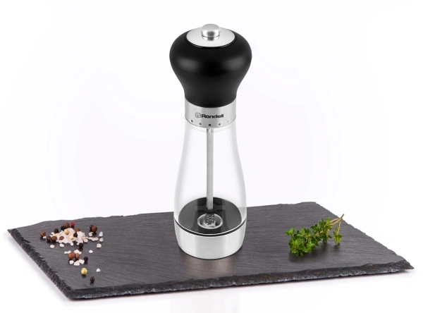Мельница для перца/соли Rondell Buffalo RD-1503 стальной/черный упак.:подарочная коробка
