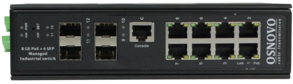 Коммутатор Osnovo SW-80804/ILS управляемый