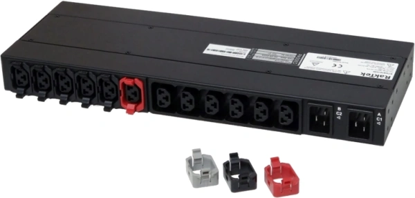 АВР RakTek RTAN161220 1U 19" ввод:2xС20 выход:12xC13/C1916A черный