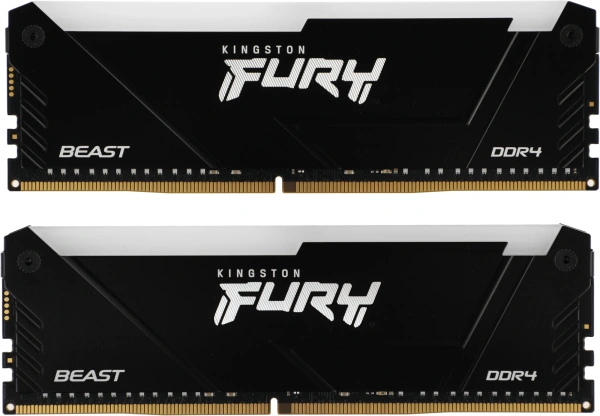 Память DDR4 2x32GB 3200MHz Kingston KF432C16BB2AK2/64 Fury Beast RGB RTL Gaming PC4-25600 CL16 DIMM