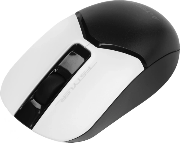 Мышь A4Tech Fstyler FB12 белый/черный оптическая (1200dpi) беспроводная BT/Radio USB (3but)