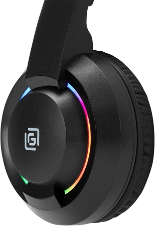 Наушники с микрофоном Оклик HS-L315G черный 1.8м накладные USB оголовье (2007552)