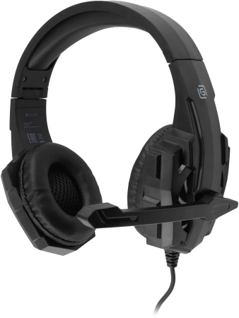 Наушники с микрофоном Оклик HS-L355G черный 1.8м мониторные оголовье (1939807)