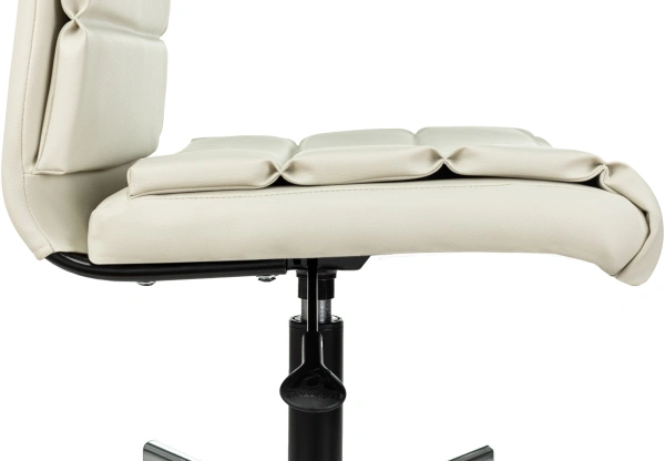 Кресло Бюрократ CH-320M бежевый эко.кожа крестов. металл