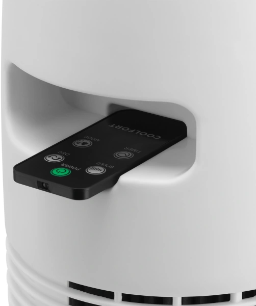 Вентилятор напольный Coolfort CF-2010 45Вт скоростей:3 ПДУ белый