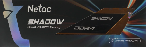Память DDR4 8GB 2666MHz Netac NTSDD4P26SP-08Y Shadow RTL PC4-21300 CL19 DIMM 288-pin 1.2В с радиатор