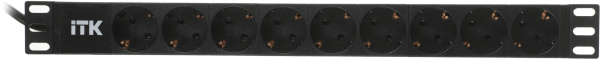Блок распределения питания ITK PH22-9D1 гор.размещ. 9xSchuko базовые 16A Schuko 2м
