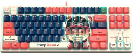Клавиатура A4Tech Bloody AT87 Proxy Boom механическая бежевый/красный USB for gamer LED (AT87)