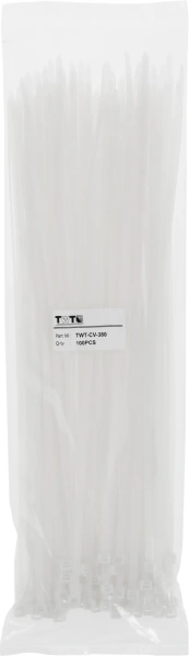 Стяжка пластиковая Lanmaster TWT-CV-380 380x4.8мм (упак:100шт) нейлон внутри помещений