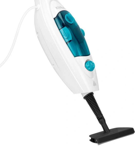 Швабра паровая Kitfort КТ-3908 1300Вт белый/бирюзовый