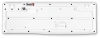 Клавиатура Оклик K225W белый USB беспроводная Multimedia (1875235)