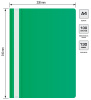 Папка-скоросшиватель Buro -PSE20BU/GRN A4 прозрач.верх.лист пластик зеленый 0.11/0.13