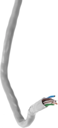 Кабель сетевой Buro BU-CCA-051 UTP 4 пары cat5E solid 0.51мм CCA 305м серый