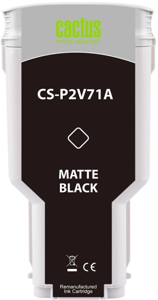 Картридж струйный Cactus CS-P2V71A №730 черный матовый (300мл) для HP Designjet T1600/1700/2600