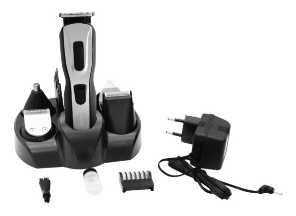 Машинка для стрижки Starwind SBC1900 черный/серебристый (насадок в компл:9шт)