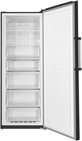 Морозильная камера Maunfeld MFFR185SB черная сталь