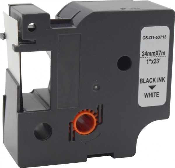Картридж ленточный Cactus CS-D1-53713 53713 черный на белом 24x7 для Dymo Rhino Pro 6000, LM 500TS
