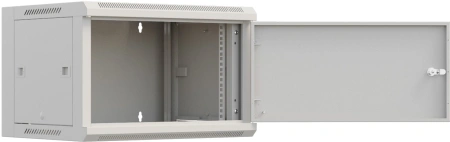 Шкаф коммутационный NTSS Премиум (NTSS-W6U6060FD) настенный 6U 570x600мм пер.дв.металл 60кг серый 500мм 18.8кг 220град. 370мм IP20 сталь