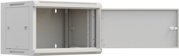 Шкаф коммутационный NTSS Премиум (NTSS-W9U6060FD) настенный 9U 570x600мм пер.дв.металл 60кг серый 500мм 22кг 220град. 500мм IP20 сталь