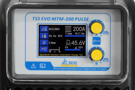 Сварочный полуавтомат ТСС EVO MTM-200 PULSE инвертор MMA, PULSE MMA,TIG, PULSE TIG, MIG, PULSE MIG,