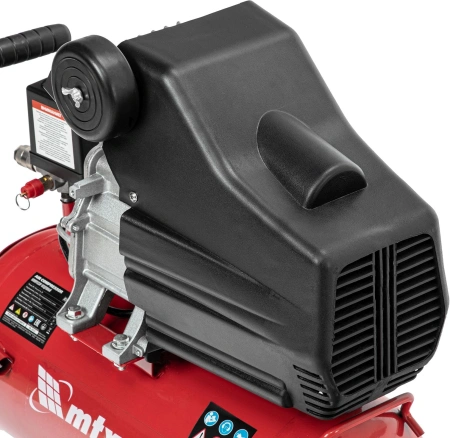 Компрессор поршневой MTX DC1500L/24 масляный 210л/мин 24л 1500Вт красный/черный