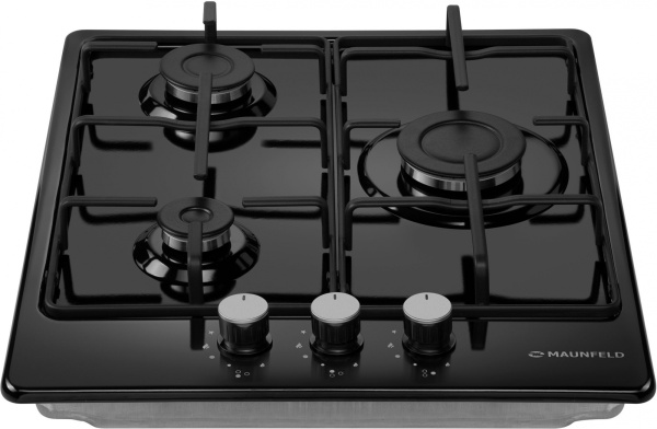 Газовая варочная поверхность Maunfeld EGHE.43.3STS-EB черный