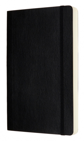 Блокнот Moleskine CLASSIC SOFT EXPENDED QP618EXP Large 130х210мм 400стр. нелинованный мягкая обложка черный