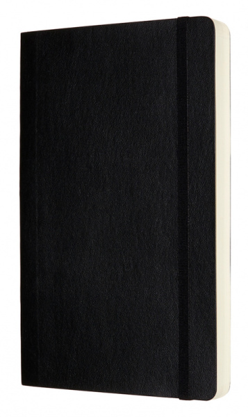 Блокнот Moleskine CLASSIC SOFT EXPENDED QP618EXP Large 130х210мм 400стр. нелинованный мягкая обложка черный