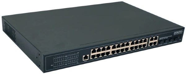 Коммутатор Osnovo SW-8244/L(400W) 28G 24PoE+ 400W управляемый