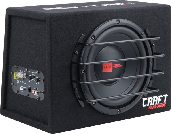 Сабвуфер автомобильный ACV CRAFT B10A 200Вт активный (25см/10")