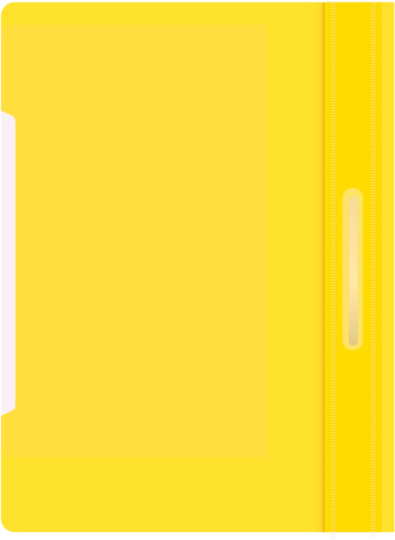 Папка-скоросшиватель Бюрократ -PS20YEL A4 прозрач.верх.лист пластик желтый 0.12/0.16