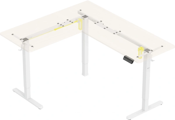 Стол для компьютера Cactus CS-EDXL-WWD столешница МДФ белый дуб каркас белый 140x72x60см