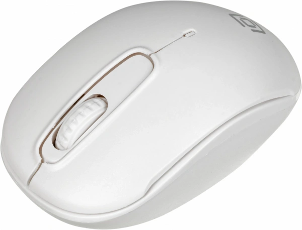 Мышь Оклик 505MW белый оптическая (1000dpi) беспроводная USB для ноутбука (3but)