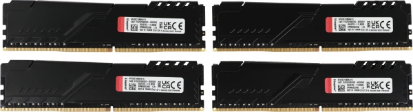 Память DDR4 4x4GB 2666MHz Kingston KF426C16BBK4/16 Fury Beast Black RTL Gaming PC4-21300 CL16 DIMM 2