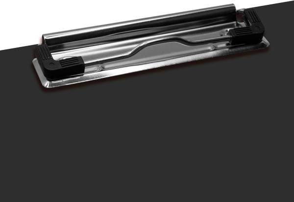 Папка клип-борд Бюрократ -PD602BLCK A4 пластик 1.2мм черный с крышкой